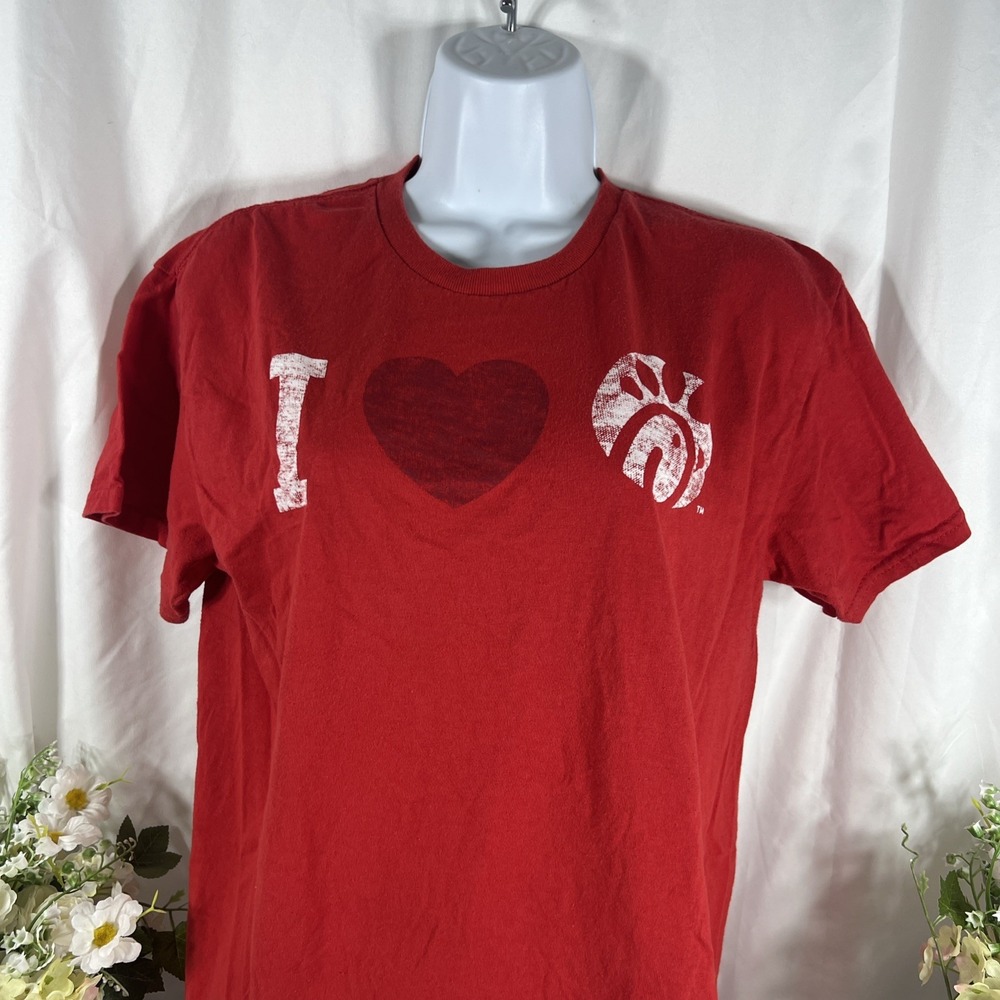 CHICK-FIL-A Red I LOVE CFA Genuine T Shirt Women's Medium M